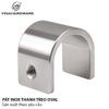 Pát inox U dùng pát gài thanh treo quần áo 1608.1.25032