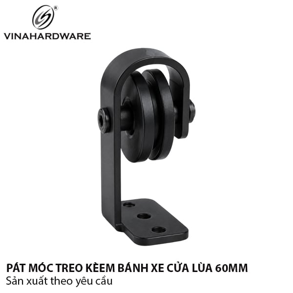 Pát móc treo kèm bánh xe lùa 60mm 1407.1.03222