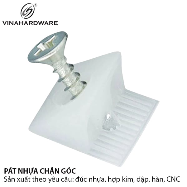 Pat ( Bas) nhựa ke góc vuông Vinahardware loại 13mm 1610.2.45514