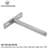 Pát sắt âm đỡ kệ Vinahardware, màu nikel 10x75mm 1608.1.00219