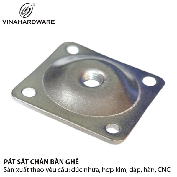 Pat ( bas) sắt vuông Vinahardware kích thước 40x40x1.2mm 1608.2.00014