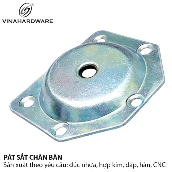 Pat ( Bas) sắt vuông cho chân bàn 47x48 Vinahardware 1602.2.47484