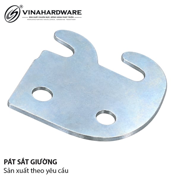 Pát ( Bas) giường hình con thỏ 72x62x2mm, xi trắng - BB1014Z