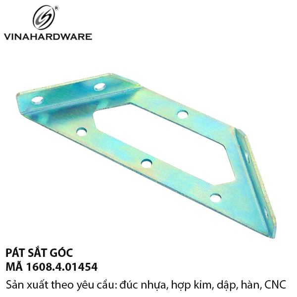 Pat (bas) ke đỡ kệ góc Vinahardware sắt xi kẽm xanh - 1608.4.01454