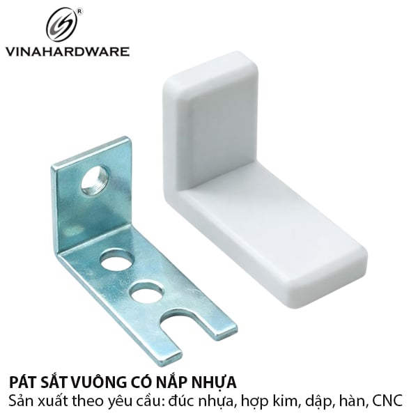 Pat ( Bas) ke vuông nhỏ Vinahardware có nắp đậy màu trắng 1604.4.85944