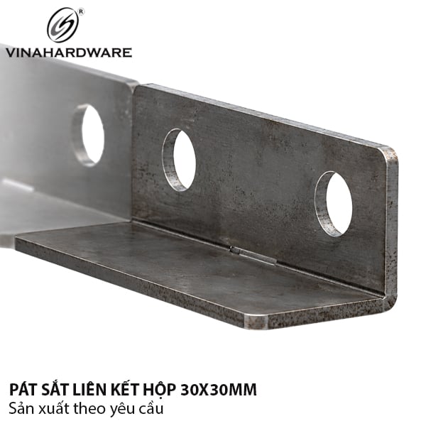 Pát sắt vuông liên kết hộp 30x30mm 1608.1.30320