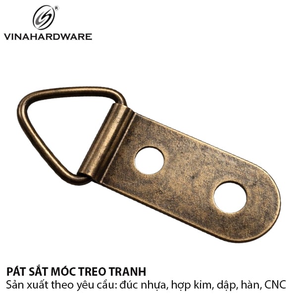 Móc treo tranh Vinahardware dài 2.8mm, màu giả cổ