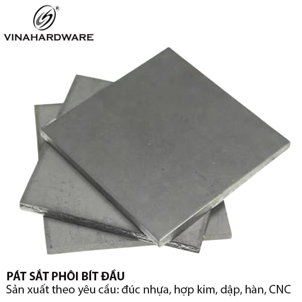 Pat ( Bas) sắt Vinahardware 17,5x17,5x1.0MM không lỗ - 1608.1.64960
