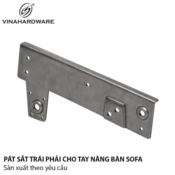 Pát sắt dưới trái phải dành cho tay nâng mặt bàn sofa Vinahardware 1608.1.25044