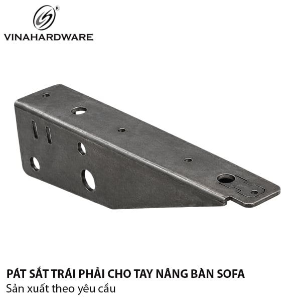 Pát sắt trái phải cho bộ tay nâng mặt bàn sofa Vinahardware 1608.1.25043