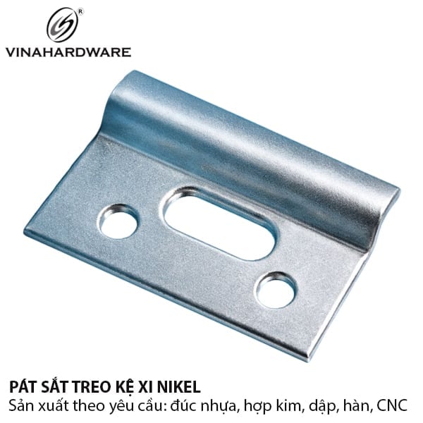 Bas (pát) sắt xi trắng kích thước 60mm*40mm dày 2mm 1608.4.60404