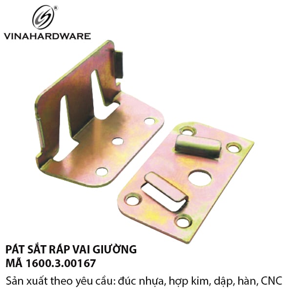 Pát giường sắt hai thành phần Vinahardware 1600.3.00167