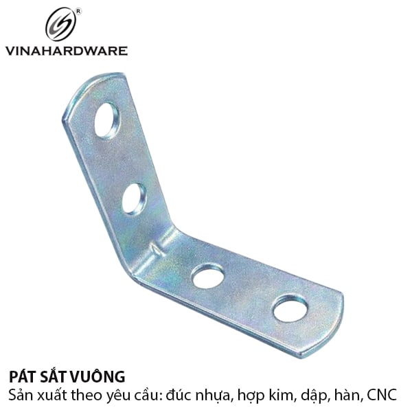 Pat ke vuông Vinahardware kích thước R12xL35xL50mm dày 1.1mm - 1604.4.00014