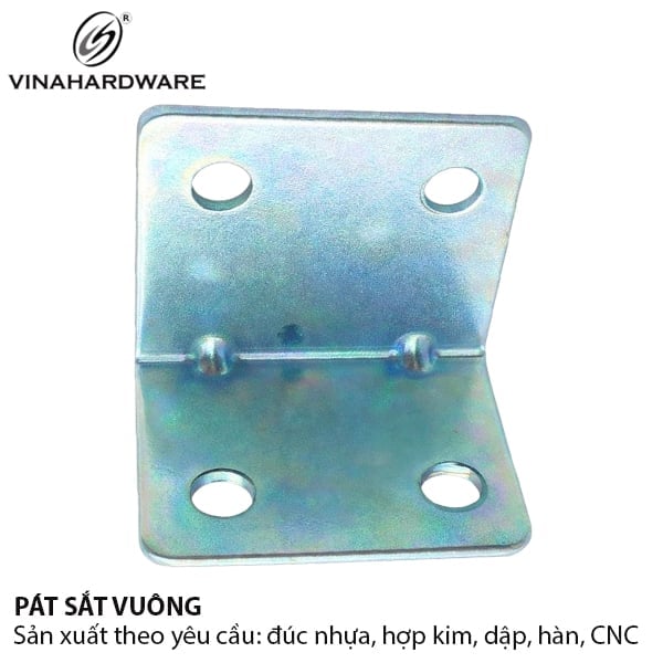 Pat (bas) sắt bốn lỗ Vinahardware, xi trắng 1604.4.03034