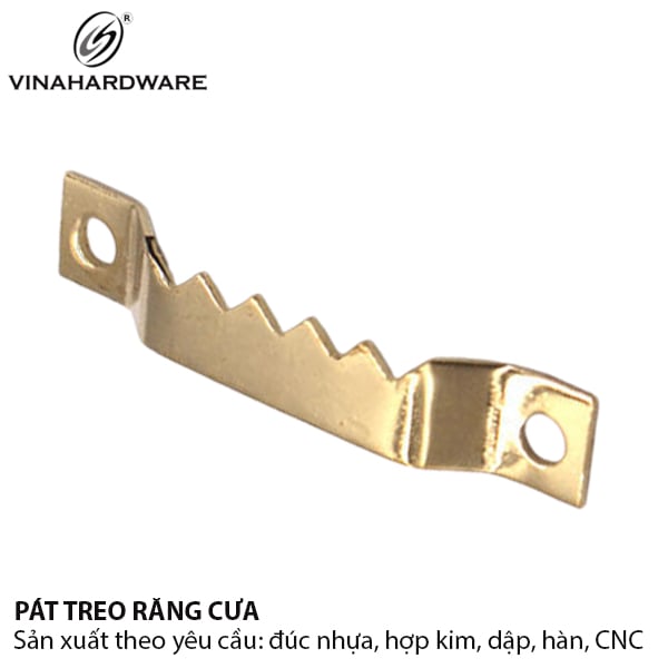 Pat treo tranh răng cưa Vinahardware, màu vàng đồng 7100.4.00671