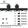 Bộ phụ kiện ray lùa cửa loại móc treo tải 80kg Vinahardware