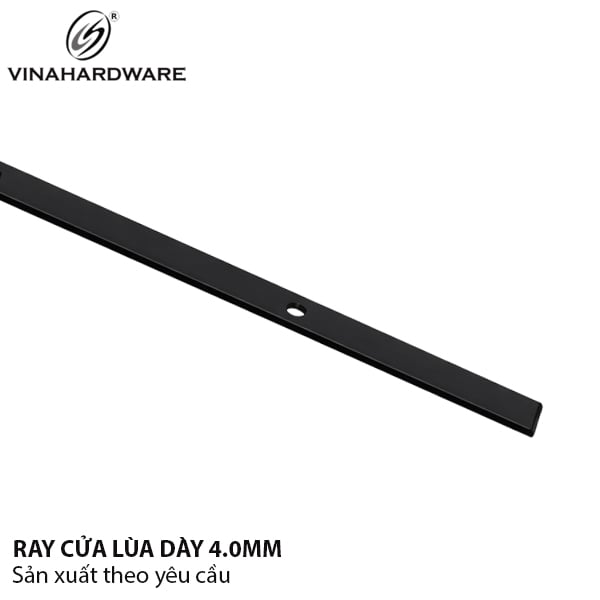 Ray cửa lùa màu đen mờ dùng cho bộ 001235 Vinahardware - VNH001235R10TP