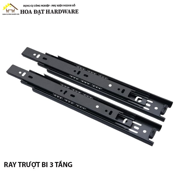 Ray trượt bi 3 tầng bản 42mm màu đen 1123.4.00250