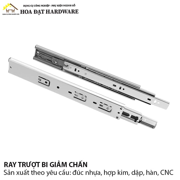 Ray bi giảm chấn 3 tầng bản 45mm dài 500mm 1130.4.03500
