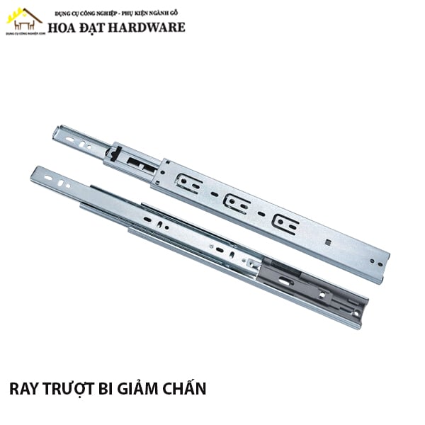 Ray bi 3 tầng giảm chấn, bản 45, màu trắng - 1130.4.11350