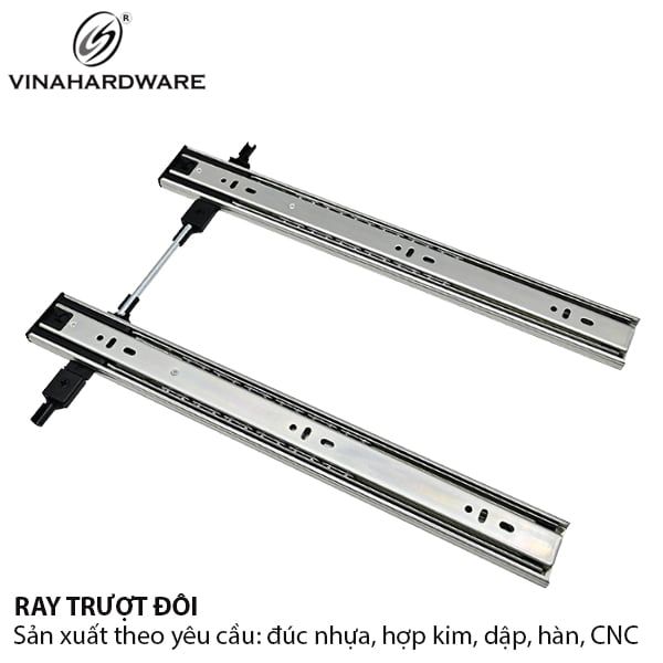 Ray trượt màu trắng Vinahardware, có khóa chống nghiêng VNH