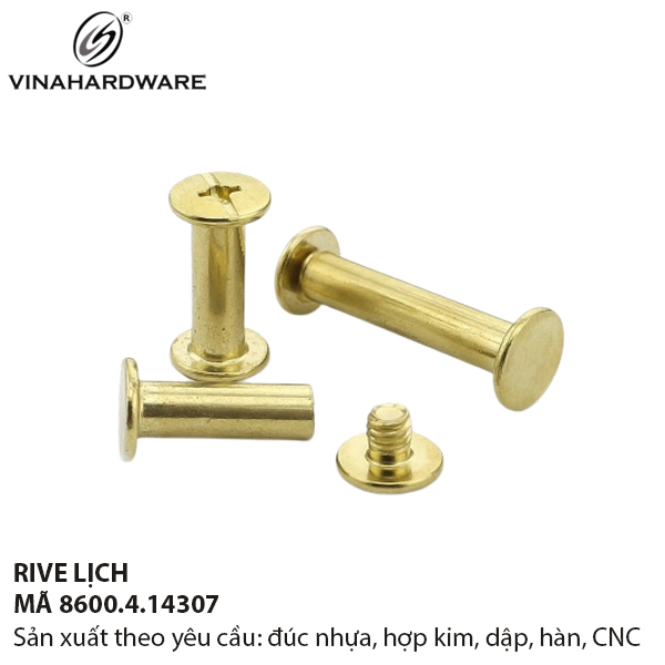 Rive lịch xi mạ vàng đồng – 8600.4.14307