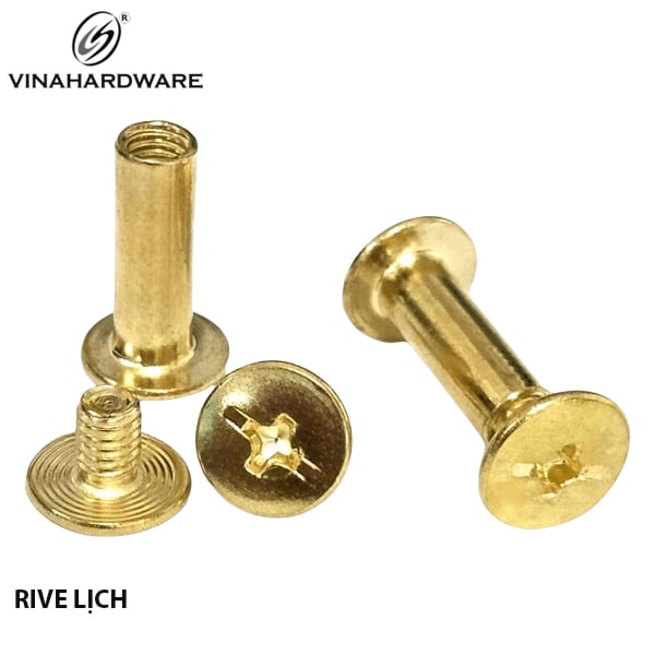 Đinh Rive màu vàng Vinahardware size 4x8-RV48