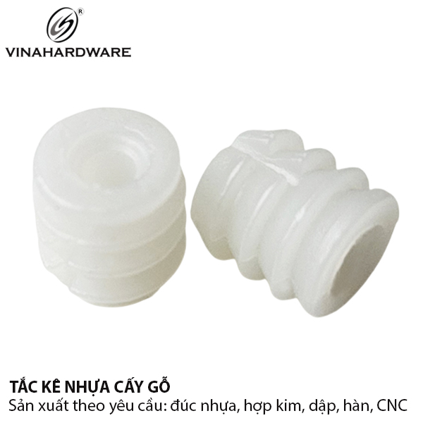 Tắc kê nhựa cho bản lề Vinahardware loại M4x10mm 8901.3.04104