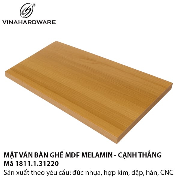 Tấm Ván MDF Phủ Melamin Mặt Bàn Cạnh Thẳng Vân Gỗ – Mã 1811.1.31220