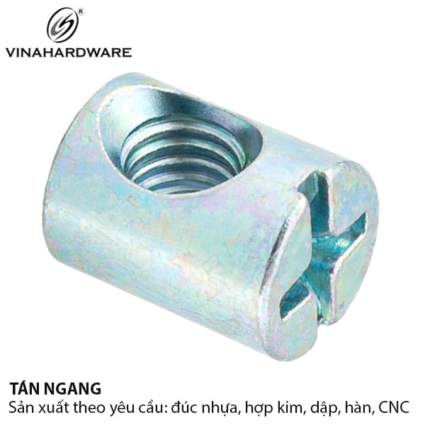 Tán ngang Vinahardware màu trắng 6x15mm 8300.4.36154