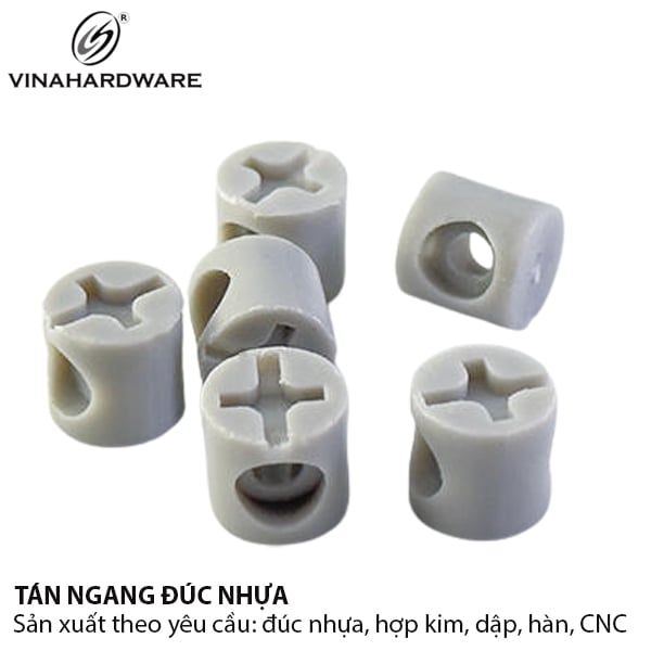 Tán ngang nhựa Vinahardware loại M3 phi 10x10mm 8301.3.10100