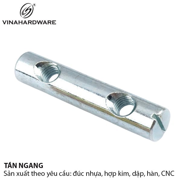 Tán ngang hai lỗ Vinahardware, trắng xanh 8300.3.06104