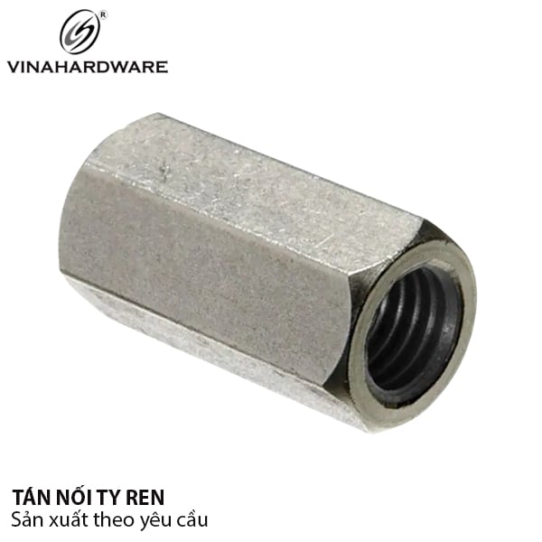 Tán đai ốc nối ty ren, xi trắng - TLG830