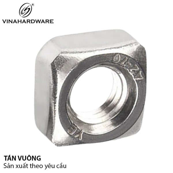 Tán vuông Vinahardware loại M8 màu trắng TV8Z
