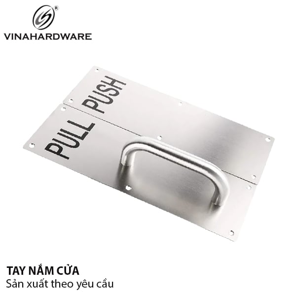 Tay nắm đẩy cửa PUSH - PULL Vinahardware loại 80x300mm, inox 304 - HD30PUSH