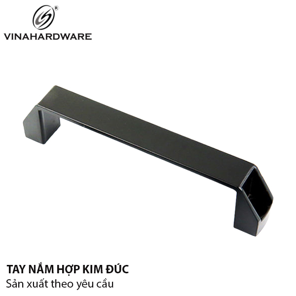 Tay nắm hợp kim nhôm, màu đen Vinahardware - HD2312B120