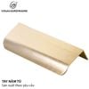Tay nắm âm nhôm đầu bầu màu vàng xước Vinahardware - HD05V800