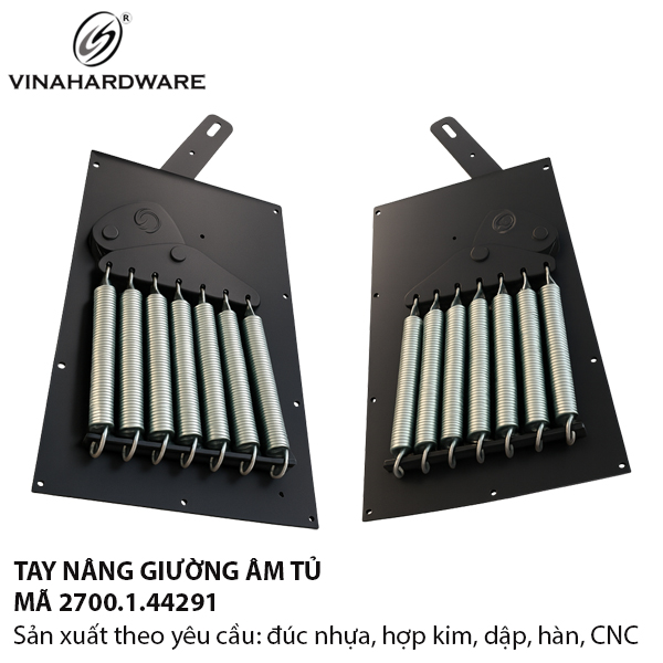 Bộ phụ kiện tay nâng giường âm tủ 8 lò xo – Mã 2700.1.44291 | Vinahardware