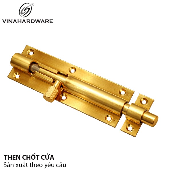Chốt cửa đứng đồng thau Vinahardware - CCI150Y