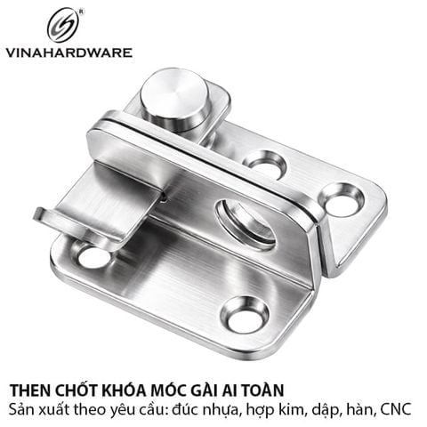 Chốt gài khóa cổng và cửa đi inox 304 - Mã 5402.4.50973