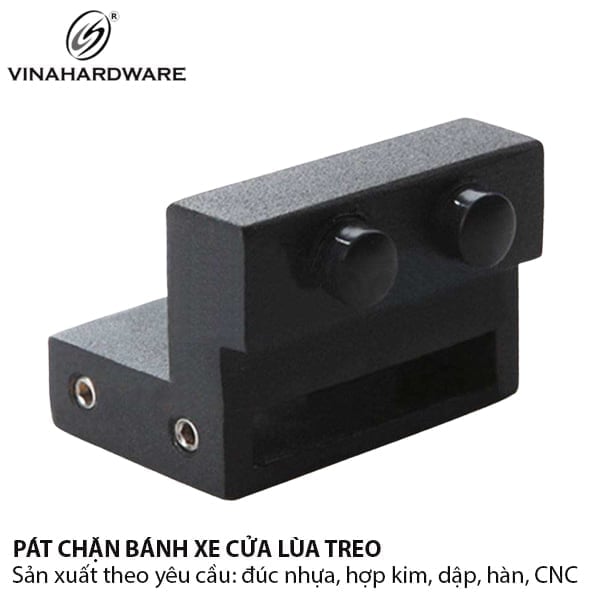 Pat ( Bas) chặn atimon giả cổ đen bên phải dành cho ray cửa lùa loại tải 200kg - VNH480BR