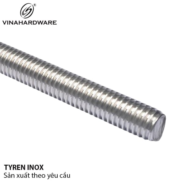 Ty ren inox 201 Vinahardware phi 10mm - 300mm taro ren M8 - VNH10300M8I