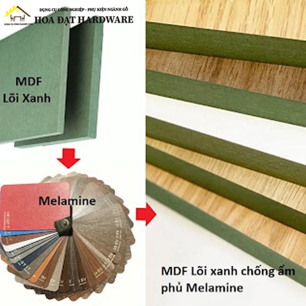 Ván MDF chống ẩm phủ melamin 2 mặt - VNH1220244017BT138