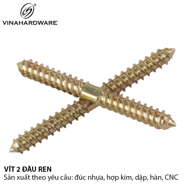 Vít hai đầu răng Vinahardware loại M4, M8 bảy màu - DES880Z23