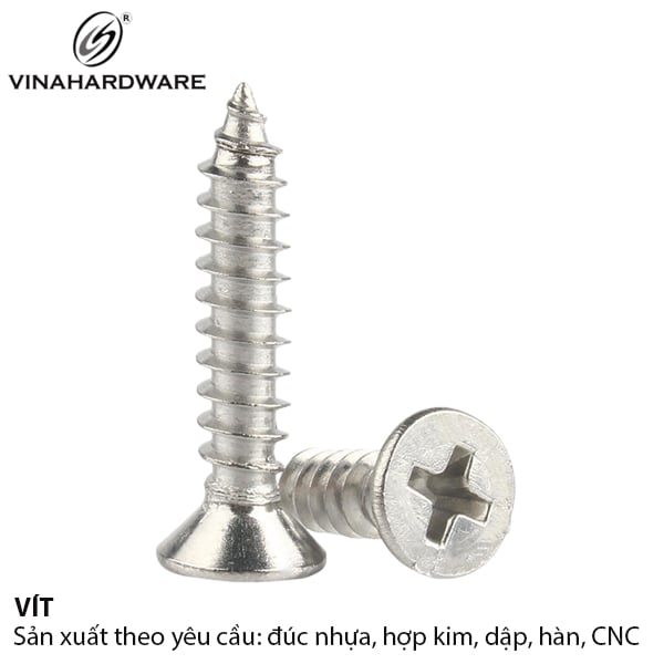 Vít đầu bằng inox 201 Vinahardware , M3 - ZS36I