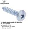 Vít đầu dù bake Vinahardware kích thước 5*60mm, răng nhuyễn, màu trắng SC560W-SC560W