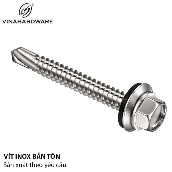 Vít bắn tôn gỗ M6 Inox 410 - SC0675I410