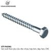 Vít phong M6 đầu lục giác ngoài, màu đen - ZP660B