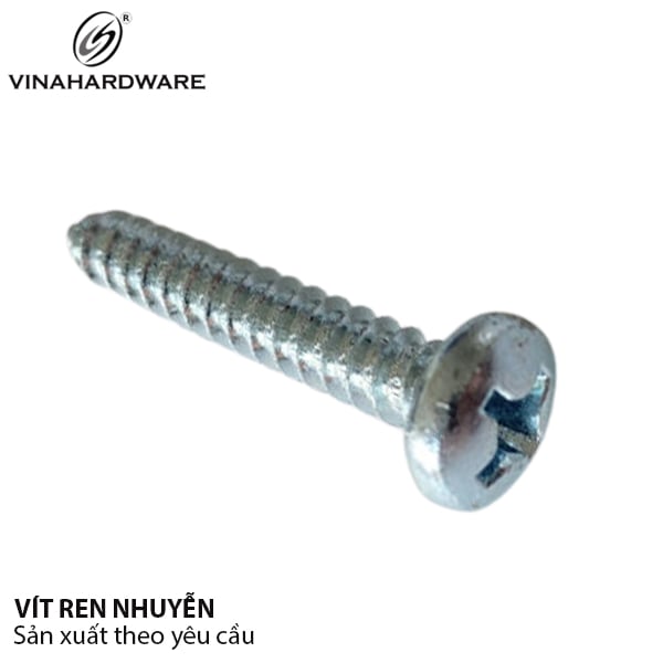 Vít đầu dù răng nhuyễn M5.5 màu trắng - HDSB378 - SC5527Z