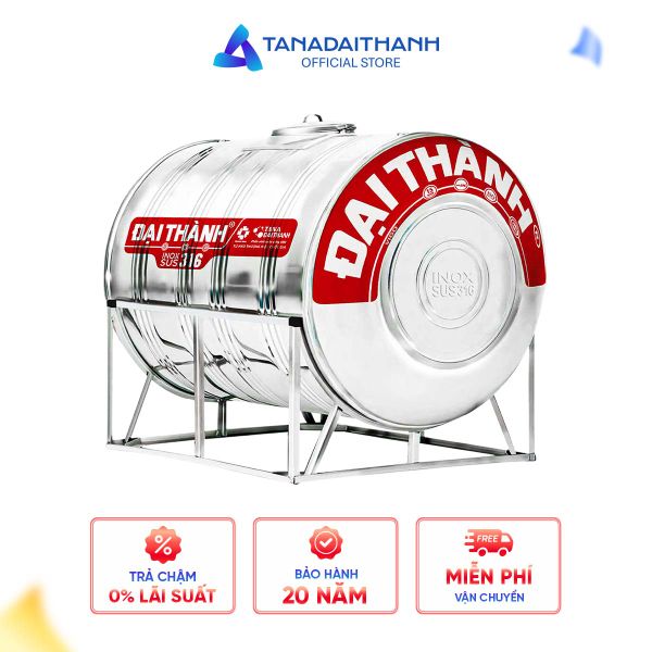 Bồn Inox Đại Thành Vigo 1.500L Ngang - SUS 316